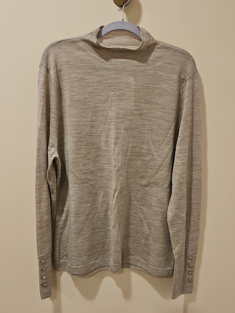 Abercrombie & Fitch Lightweight Turtleneck Sweater in Light Taupe; NWT; Size XXL